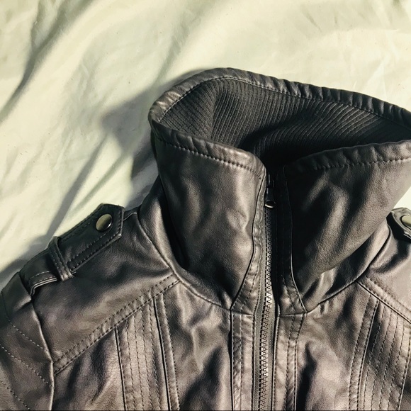 Xhilaration Faux Leather Jacket Size Medium - Picture 4 of 5